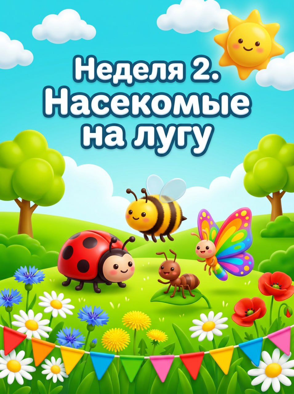 Неделя 2. Насекомые на лугу