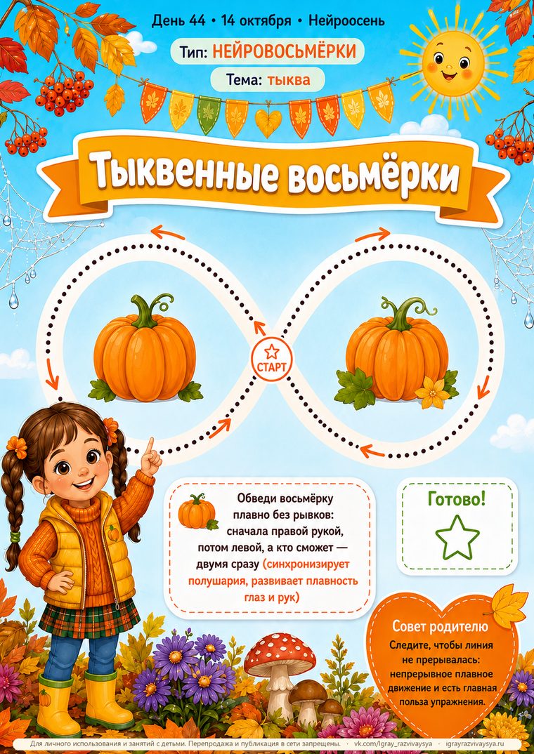День 44 — Тыквенные восьмёрки