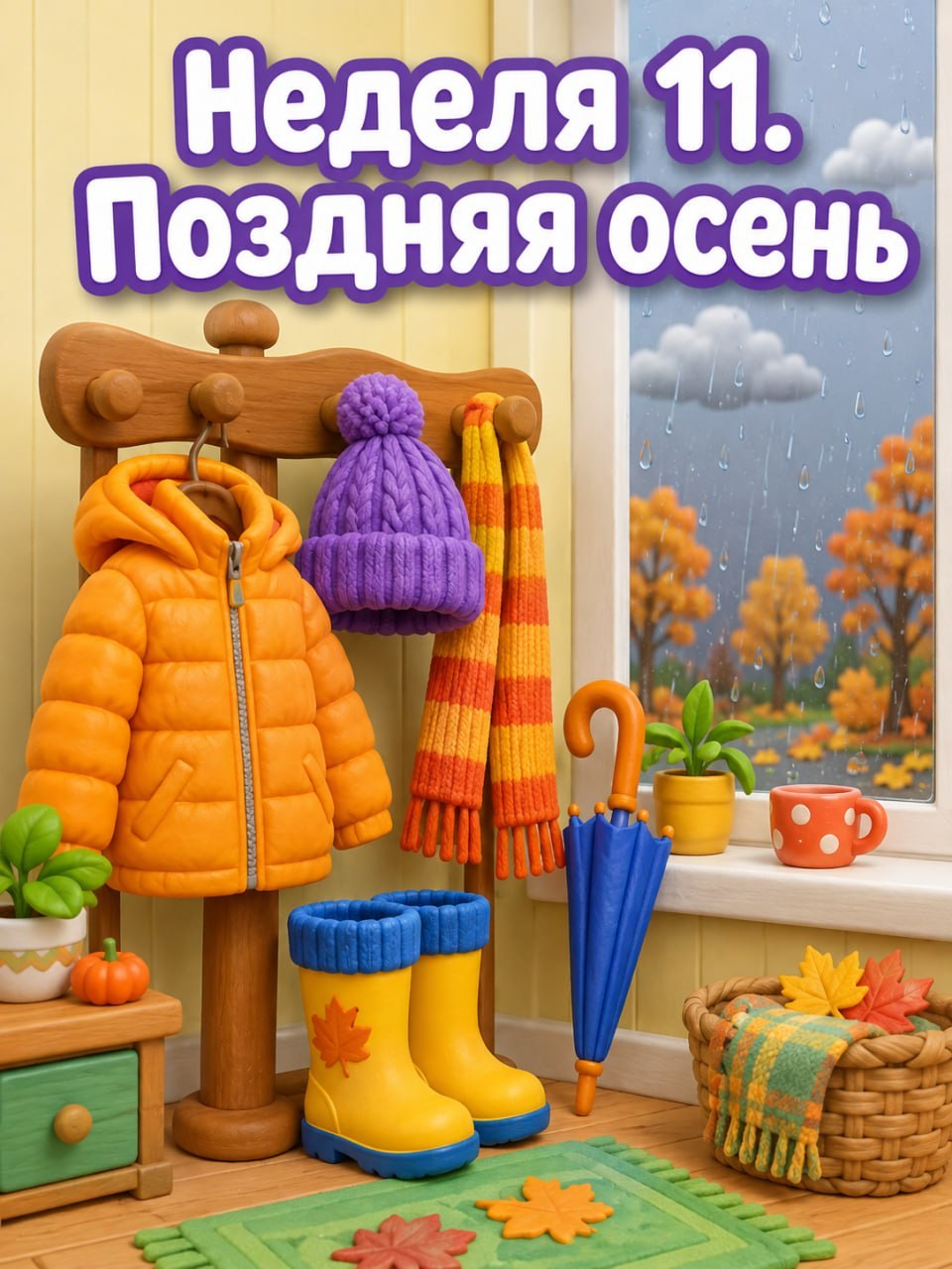 Неделя 11. Одежда и обувь. Поздняя осень