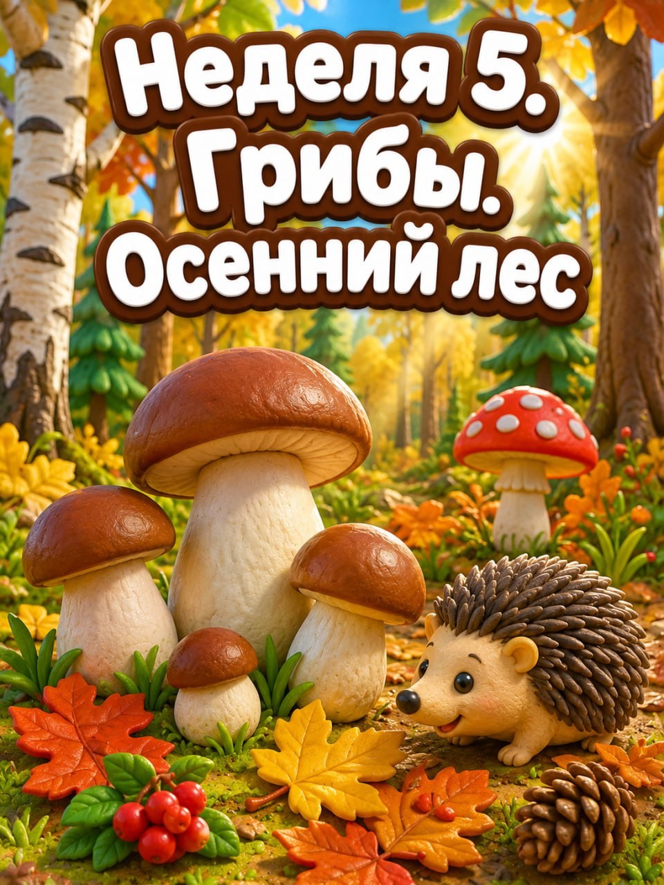 Неделя 5. Грибы. Осенний лес