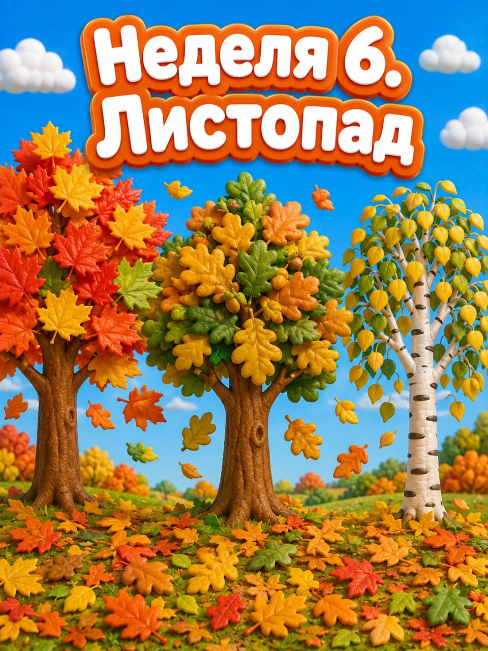 Неделя 6. Деревья и листья. Листопад