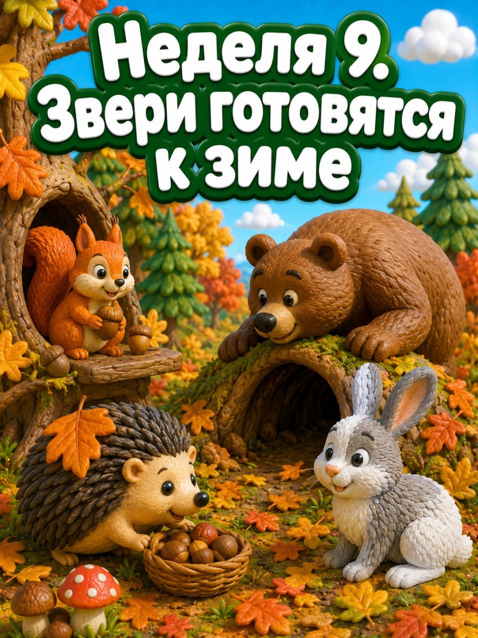 Неделя 9. Дикие животные готовятся к зиме