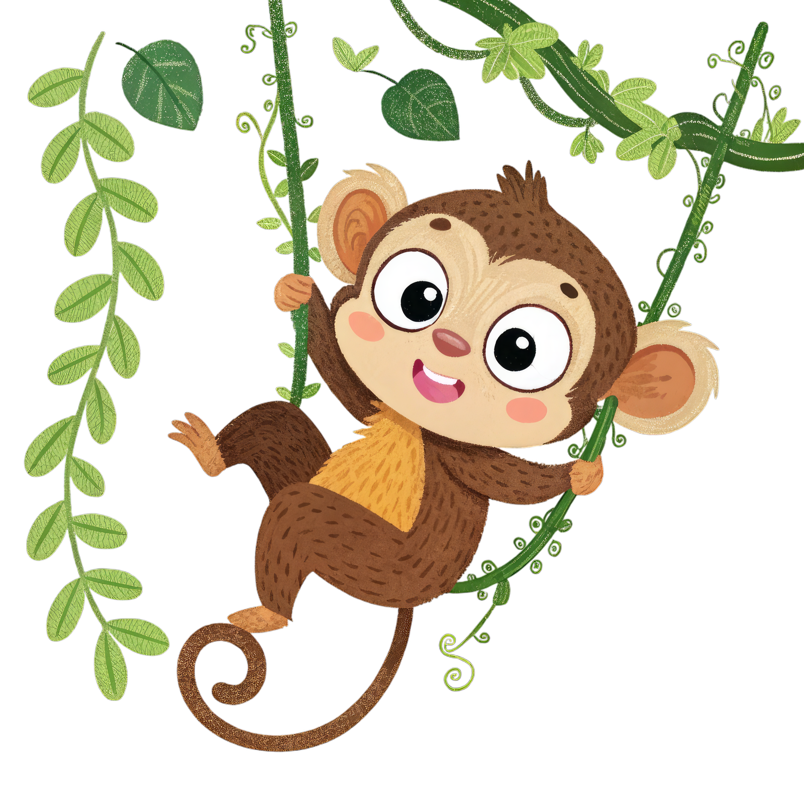 Обезьяна на лиане