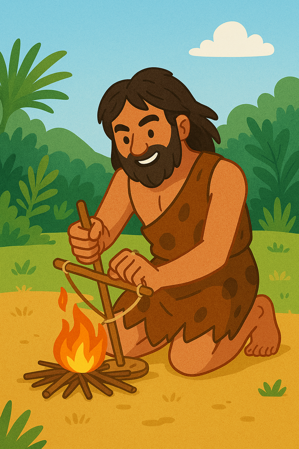 Добыча огня трением