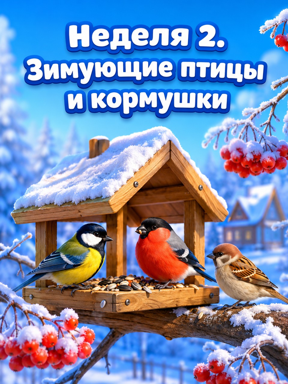 Неделя 2. Зимующие птицы и кормушки