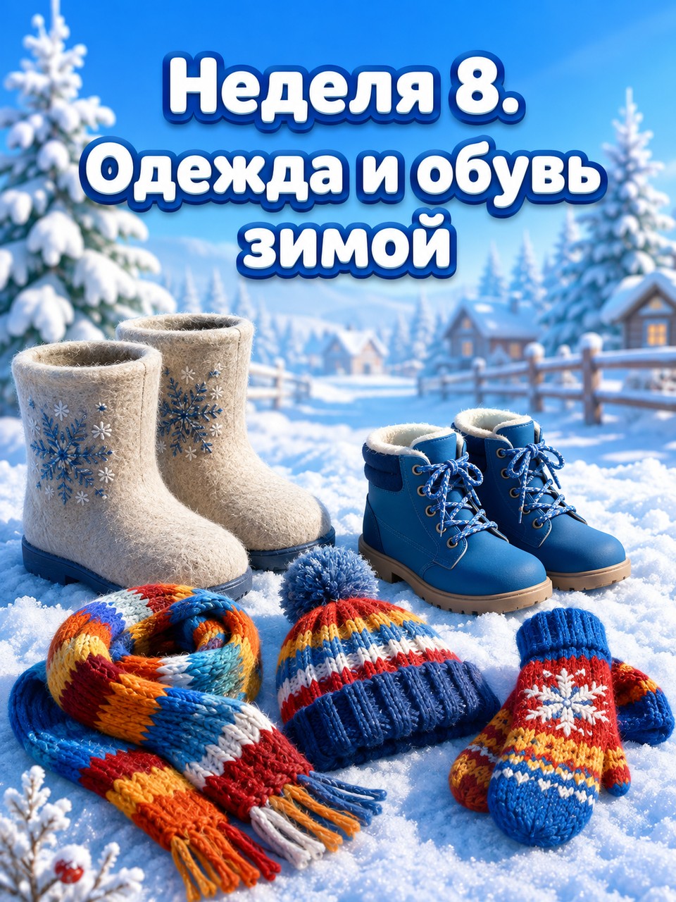 Неделя 8. Одежда и обувь зимой